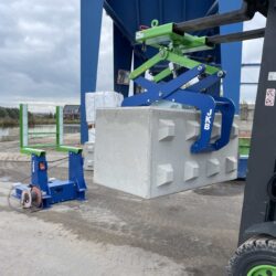 Statische betonnen stapelblokken kantelaar + klem